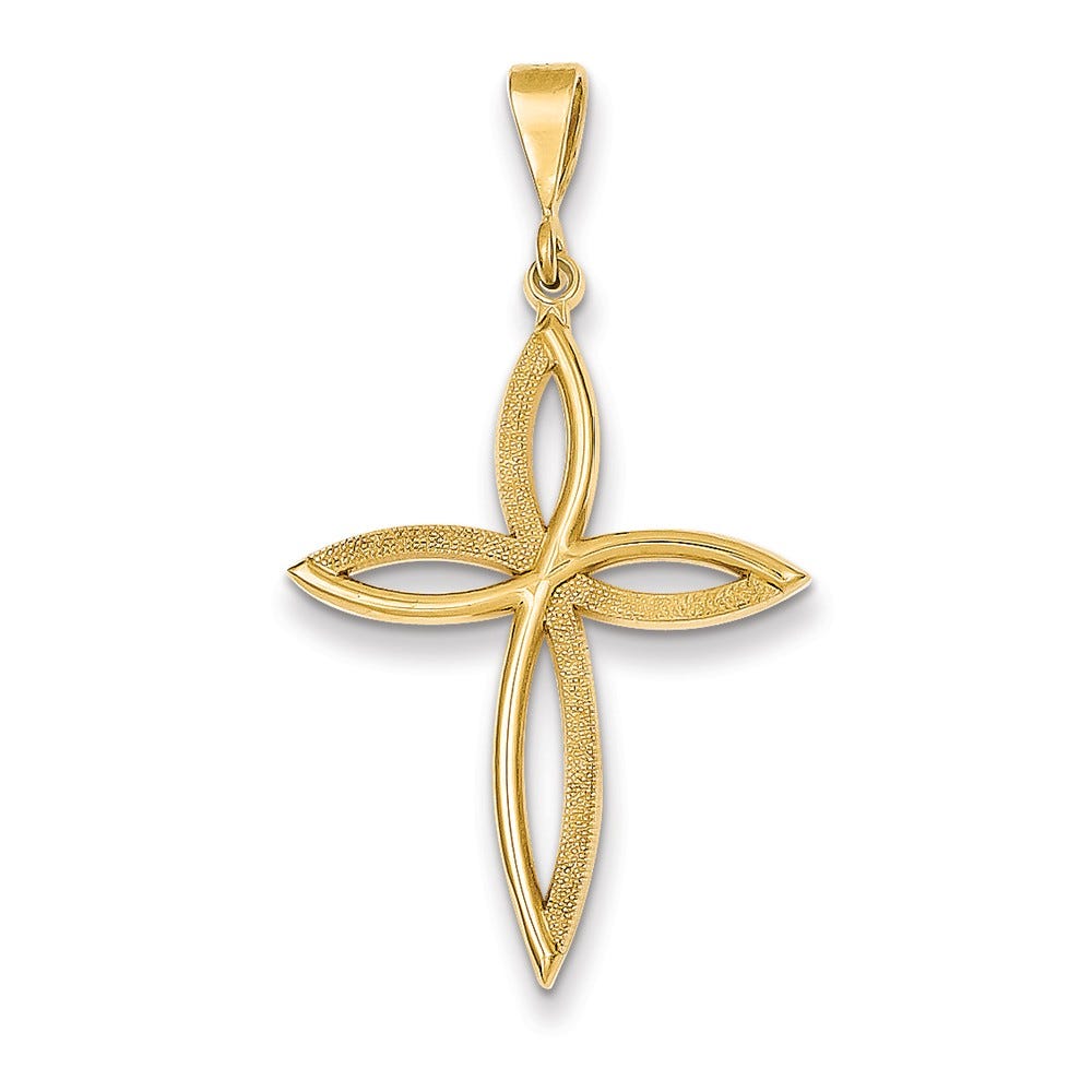 14k Passion Cross Pendant