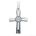 High Polished Soccer Cross w/ Number