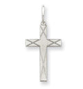 Sterling Silver Laser Designed Cross Pendant