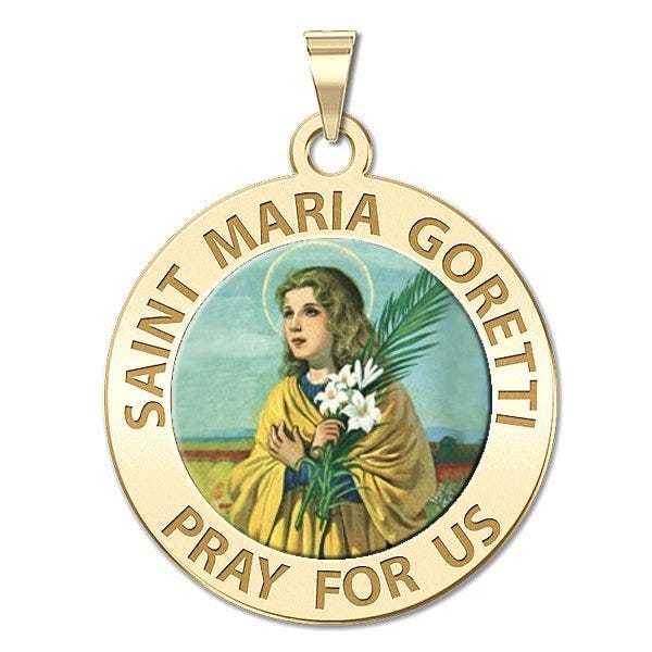 Saint Maria Goretti Religious Color Medal