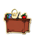 Teacher's Desk Charm