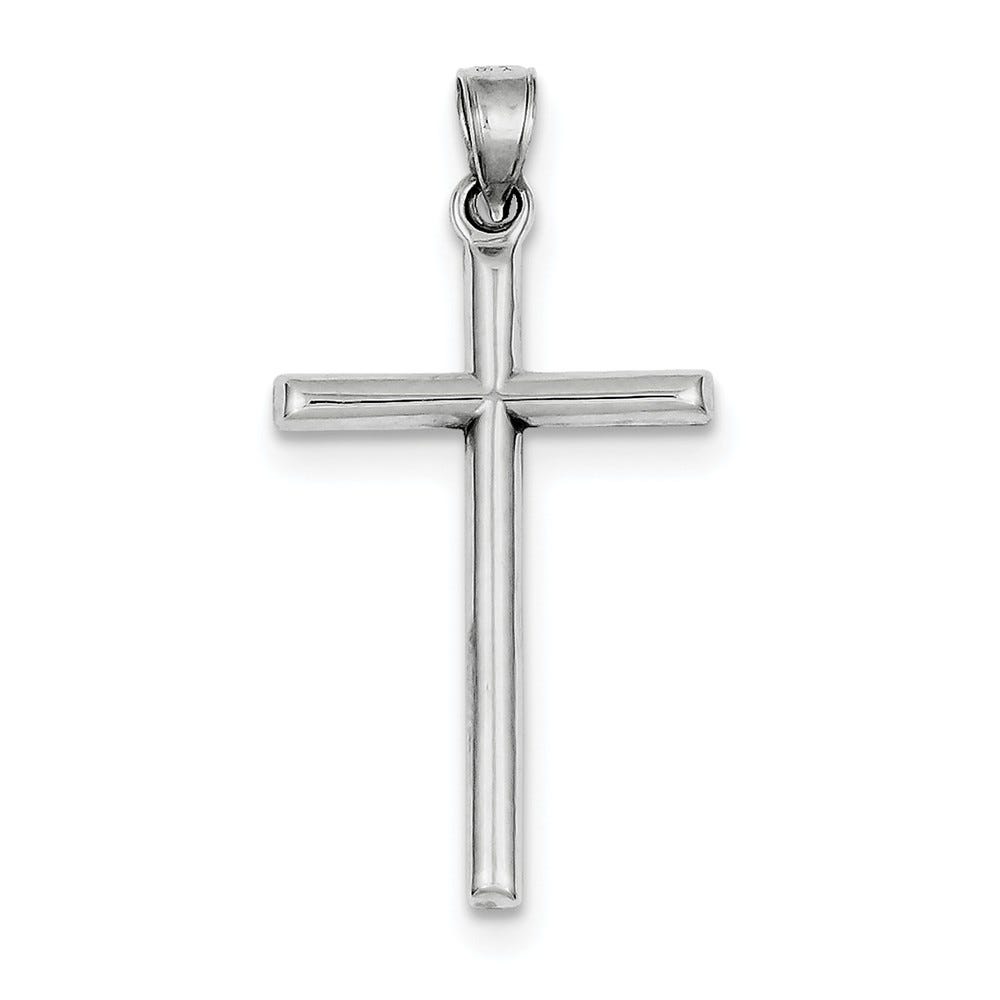 Sterling Silver Rhodium-plated Latin Cross Pendant