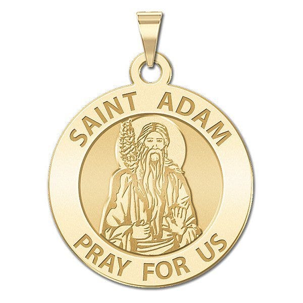 Saint Adam Round Religious Medal - "EXCLUSIVE"