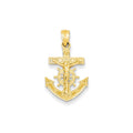 14k Mariners Crucifix Pendant