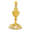 14k Yellow Gold First Holy Communion Chalice Pendant