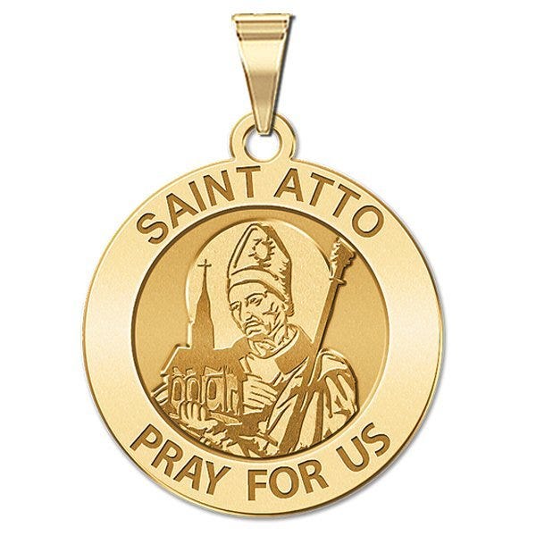 Saint Atto Round Religious Medal "EXCLUSIVE"