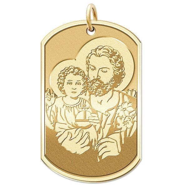 Saint Joseph - Dog Tag Religious Medal "EXCLUSIVE"