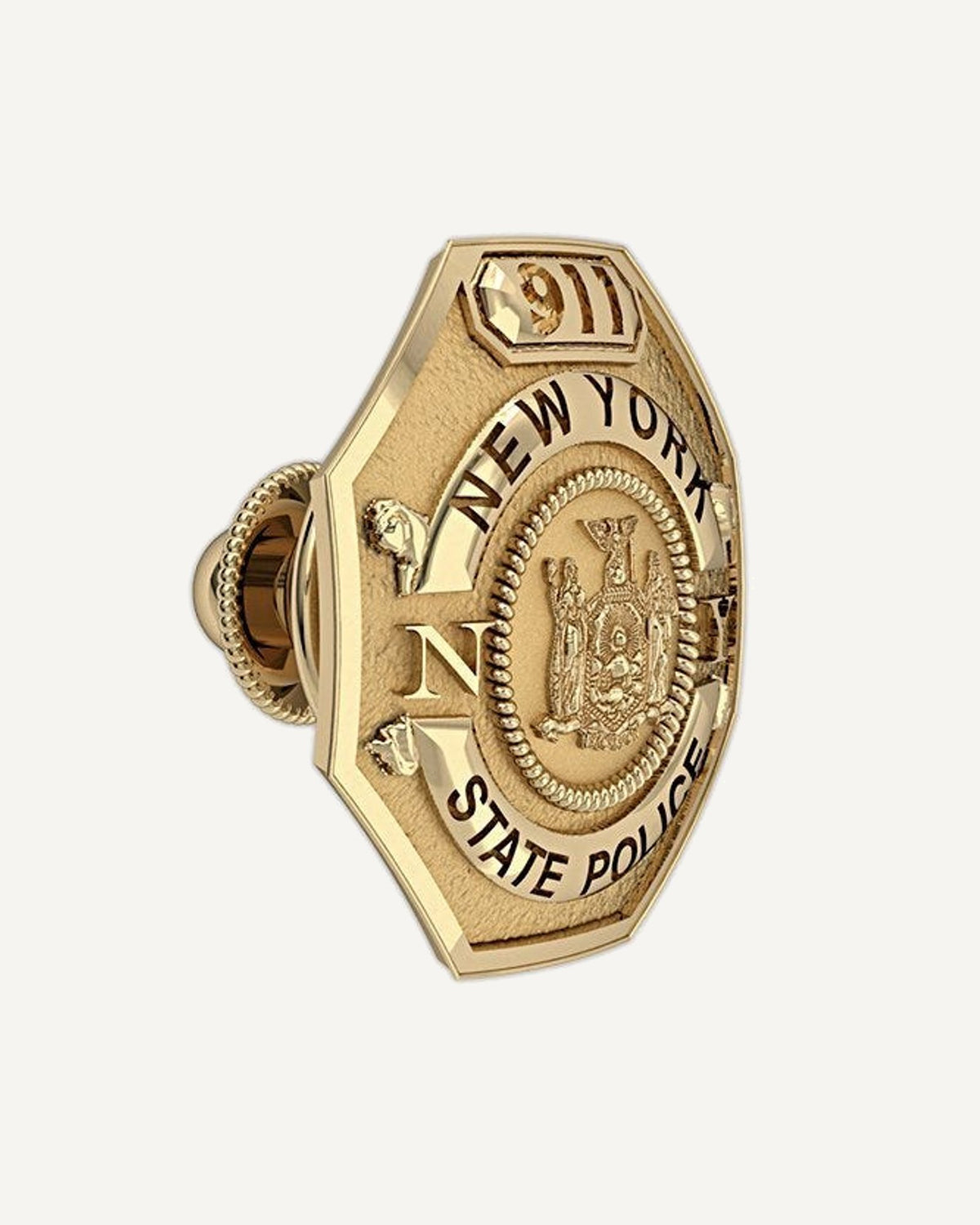 Personalized State Trooper Badge Tie Tack with Your Number
