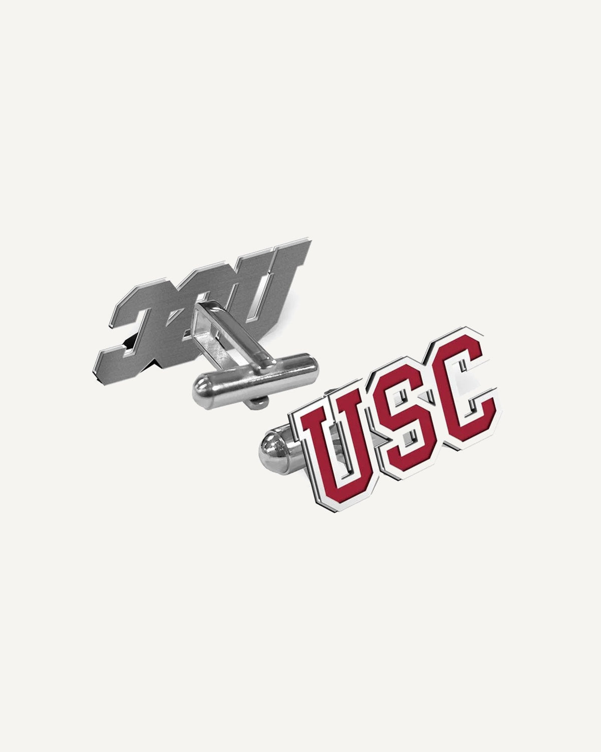 Pair of USC Color Enamel Block Cufflinks