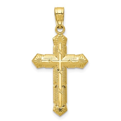 10k Passion Cross Pendant