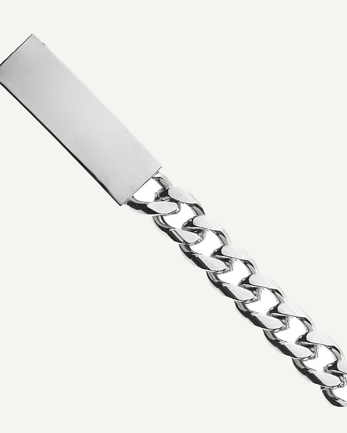 Custom Engraved Stainless Steel Men's Curb Link ID Bracelet