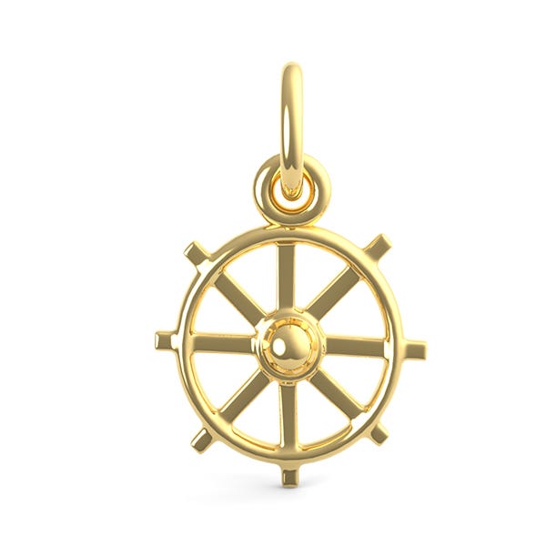 Ships Wheel Charm