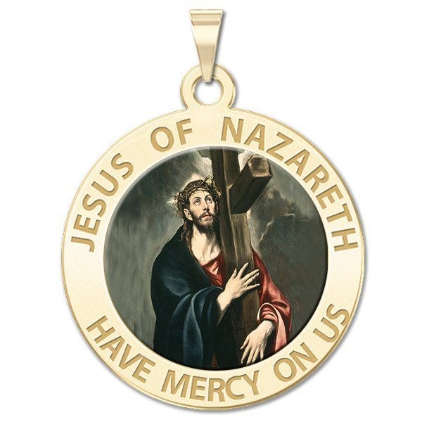 Jesus of Nazareth Religious Medal "Color EXCLUSIVE"