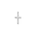 14k White Cross Pendant