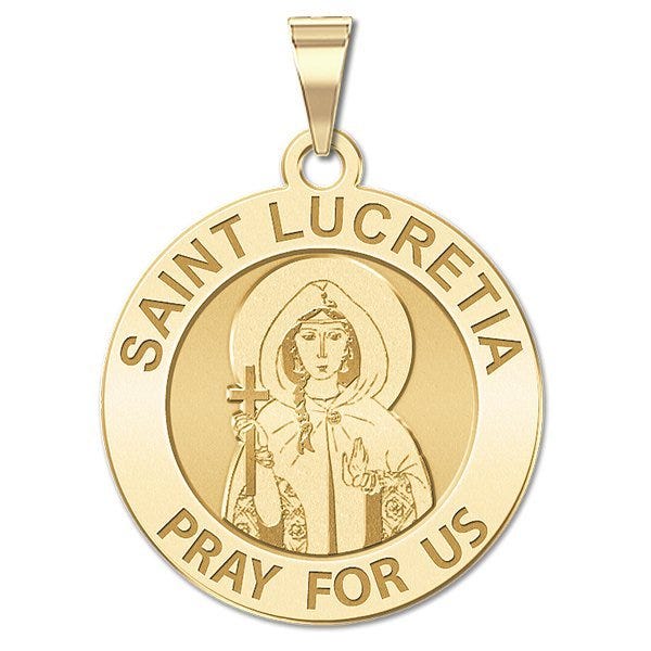 Saint Lucretia Religious Medal "EXCLUSIVE"