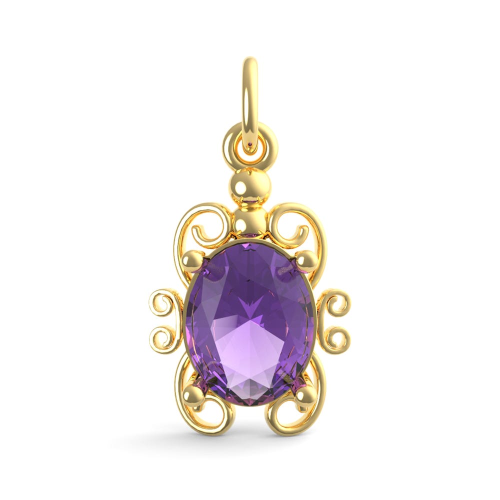 Filigree February Stone Charm(4764-002)