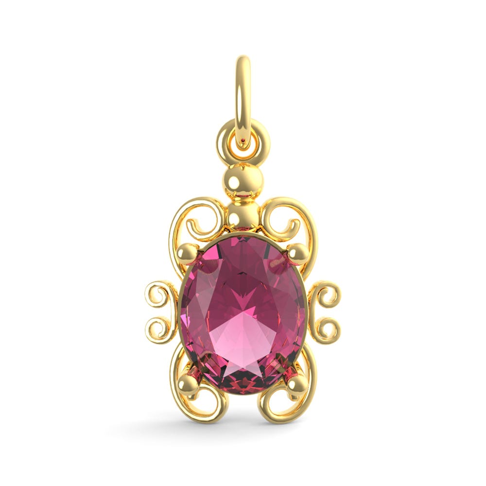 Filigree July Stone Charm(4764-007)