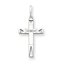 Sterling Silver Laser Designed Cross Pendant