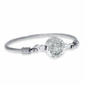 Stainless Steel Saint Francis of Assisi Bangle Bracelet