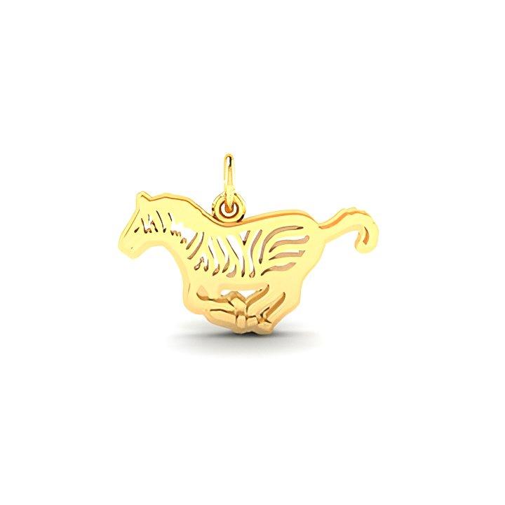 Flat Zebra Charm