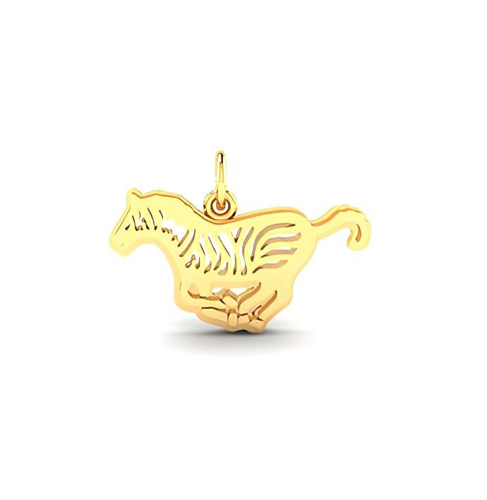 Flat Zebra Charm
