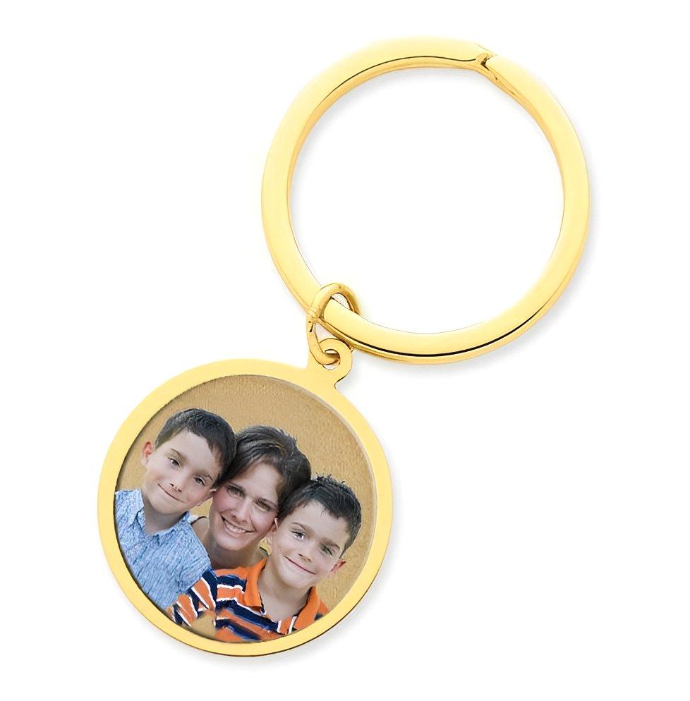 Photo Engraved Round Key Chain