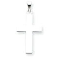 14k White Gold Cross Pendant