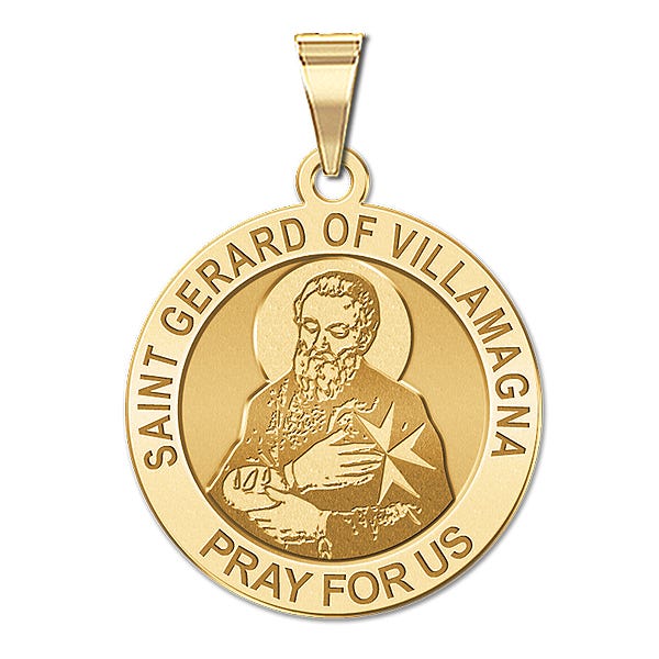 Saint Gerard of Villamagna Religious Round Medal