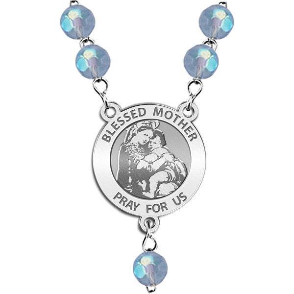 "Blessed Mother" Virgin Mary Rosary Beads