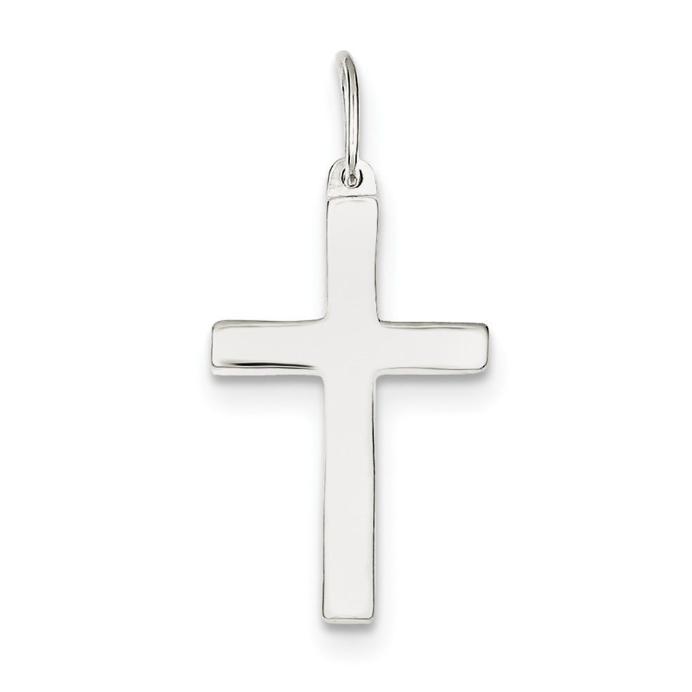Sterling Silver Polished Cross Pendant