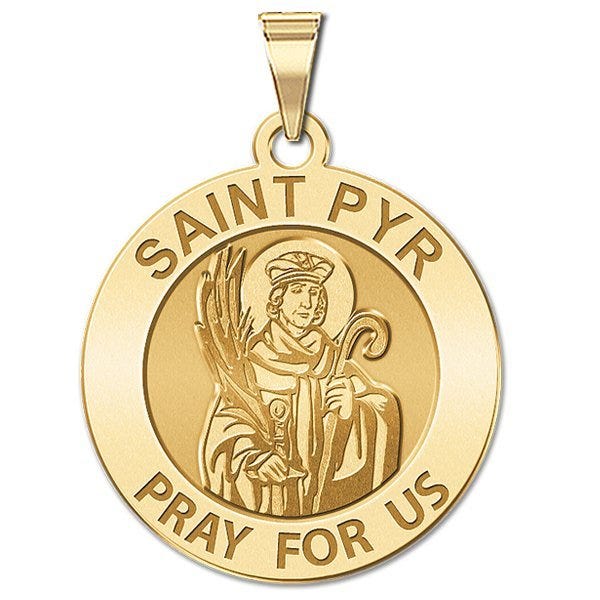 Saint Pyr Religious Medal "Round EXCLUSIVE"