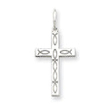 Sterling Silver Laser Designed Cross Charm