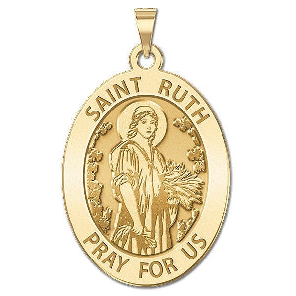 Saint Ruth Religious Medal - Oval