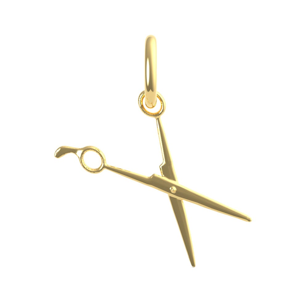 Hair Cutting Scissors Charm