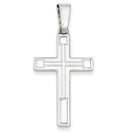 Sterling Silver Polished Cross Pendant