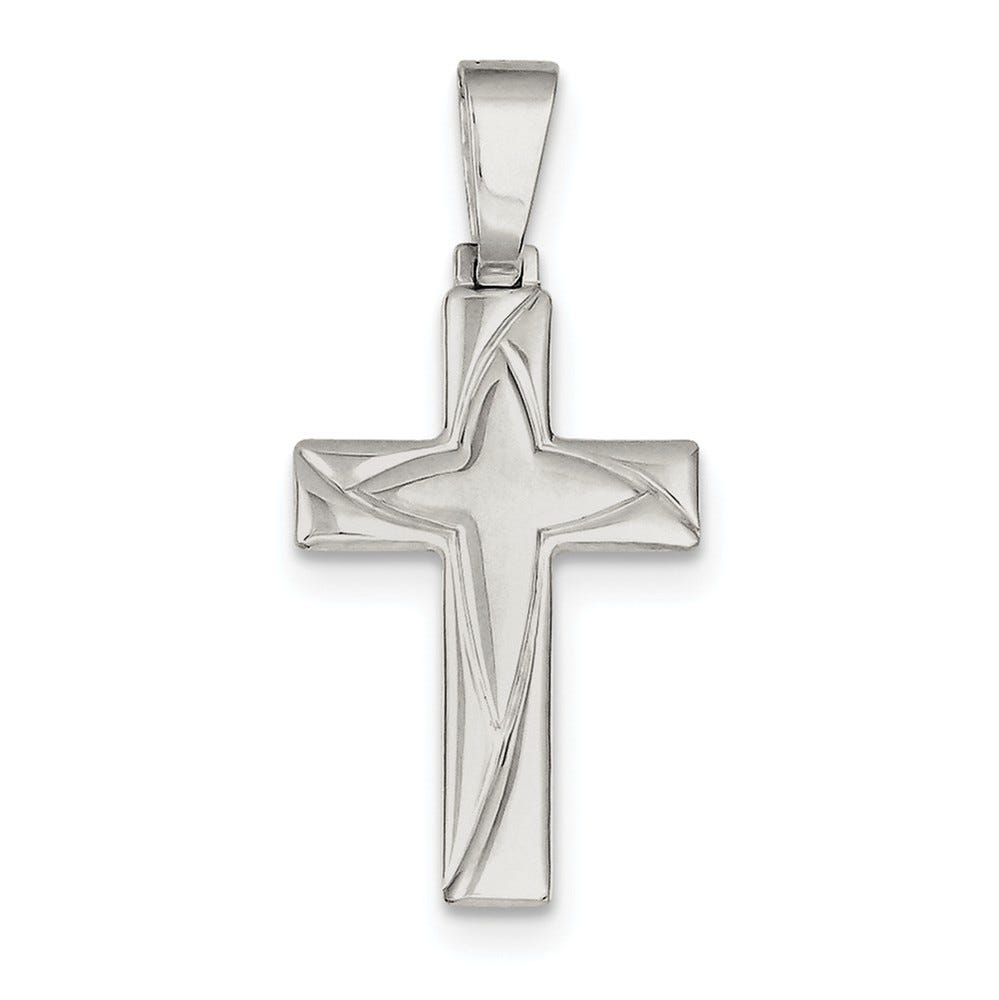 Sterling Silver Polished Cross Pendant