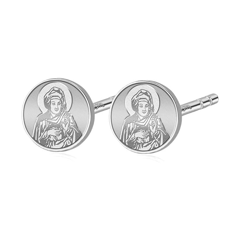 Pair of Saint Elizabeth [of the Visitation] Stud Earrings
