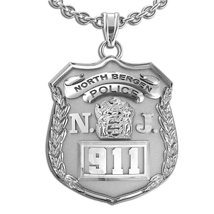 Personalized New Jersey Police Badge with Your Number & Department