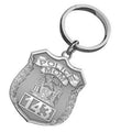 Police Mom Personalized Police Badge Keychain with Your Number