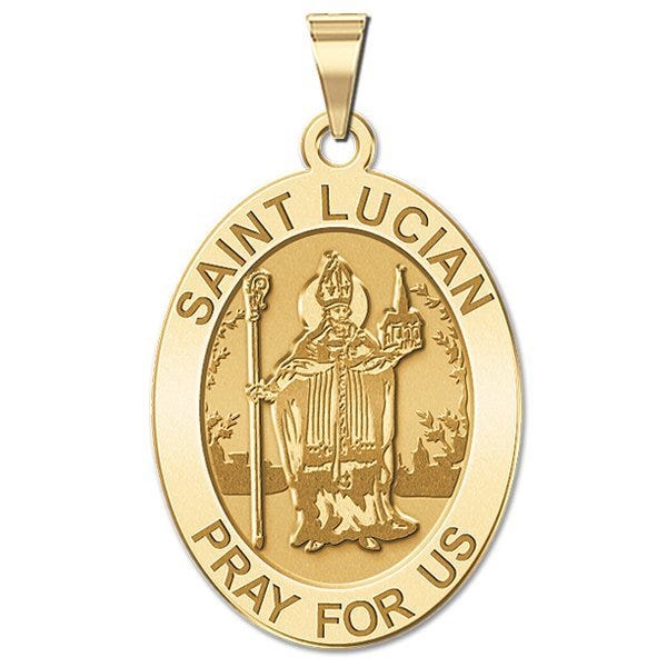 Saint Lucian Religious Medal - Oval "EXCLUSIVE"