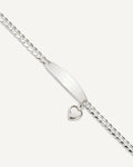 Custom Engraved Sterling Silver Women's Curb Link ID Bracelet