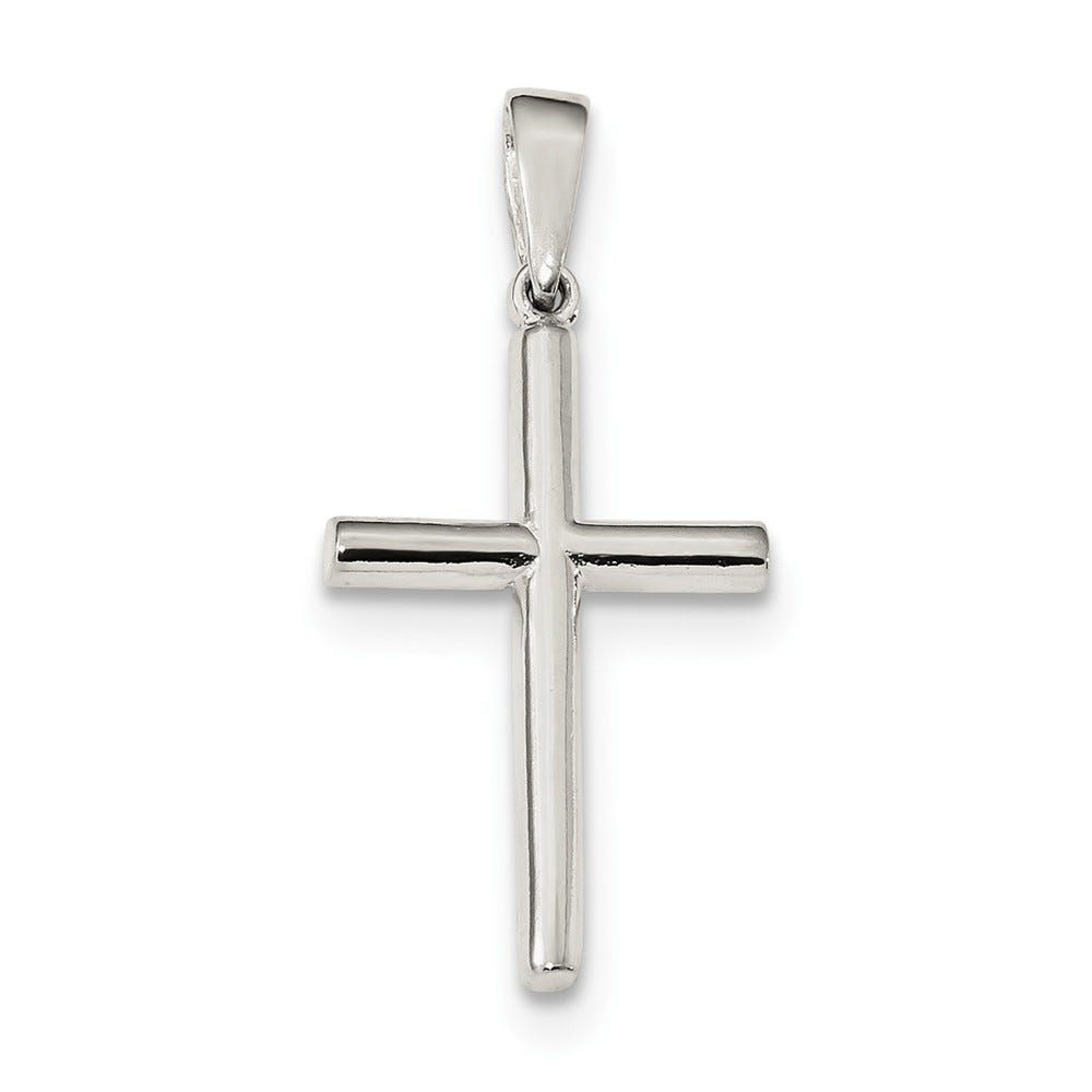 Sterling Silver Polished Cross Pendant