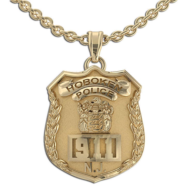 Personalized New Jersey Police Badge with Your Number & Department