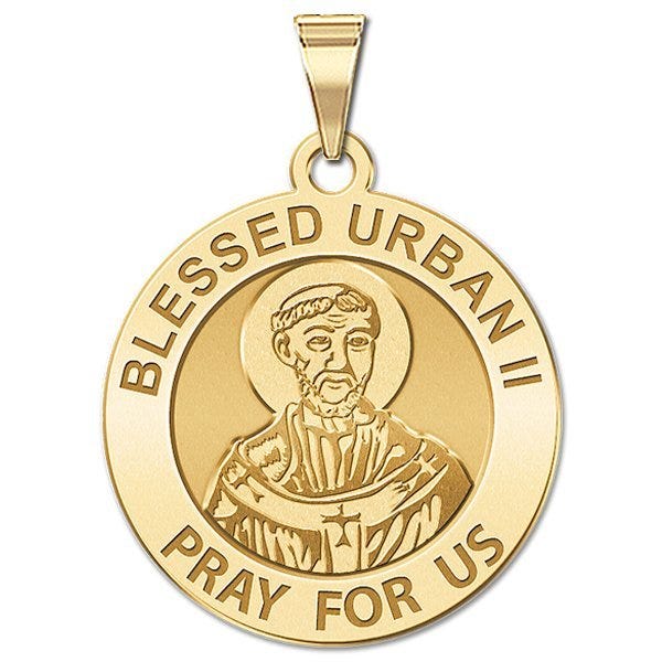 Blessed Urban II Round Religious Medal