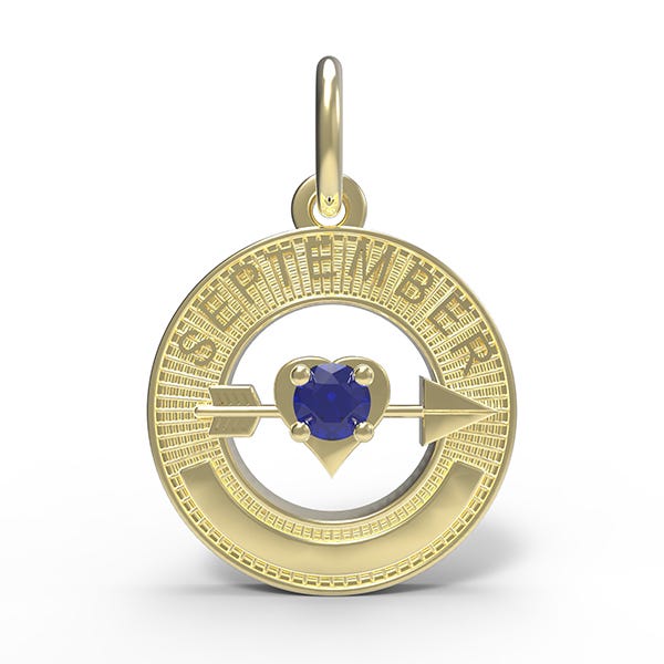 September Love Birthstone Charm