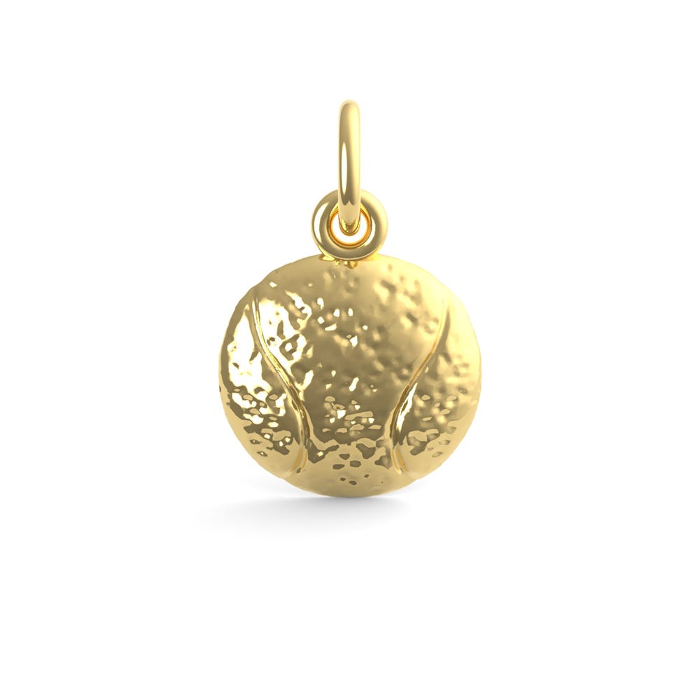 Tennis Ball Half Charm