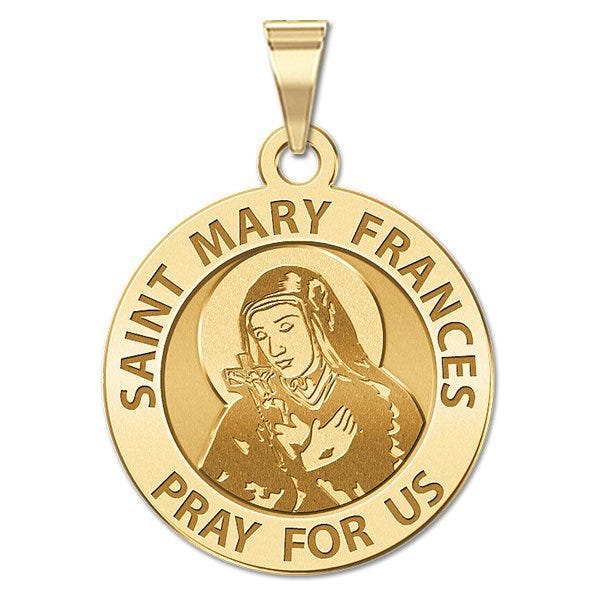 Saint Mary Frances Religious Medal "EXCLUSIVE"