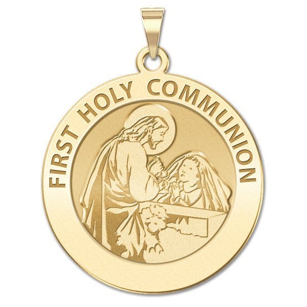 First Holy Communion Religious Medal (for a Girl)