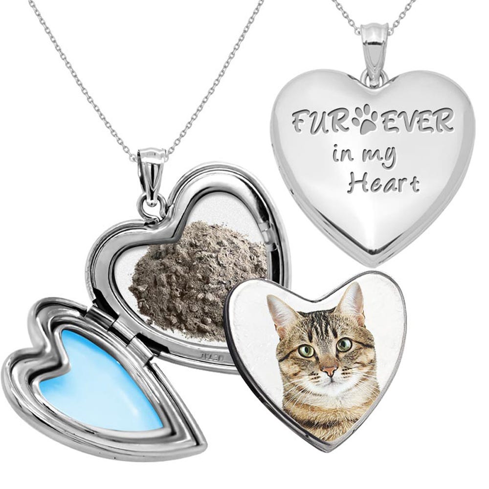 Furever in my Heart Cremation & Hair Photo Locket