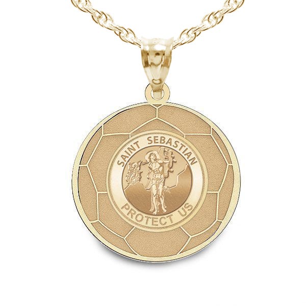 Exclusive Saint Sebastian Soccer Medal
